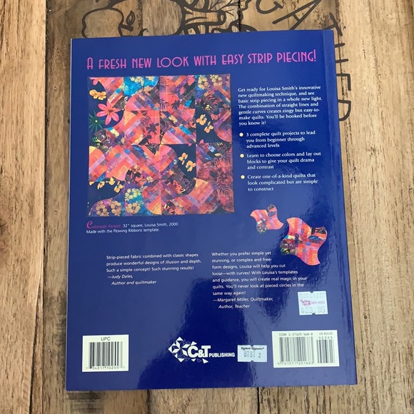 Quilt book Strips ‘n Curves by Louisa L. Smith - Picture 2 of 2